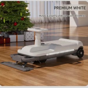 Kids Ride-On Swing Car with Mop