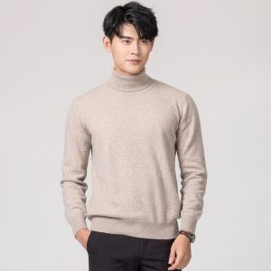 Cashmere Blend Men's Turtleneck Sweater