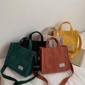 Corduroy Shoulder Bag