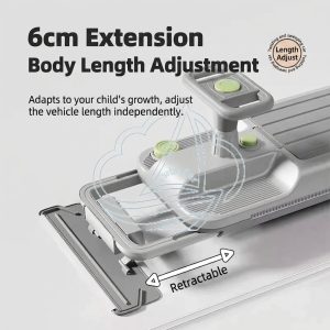 Kids Ride-On Swing Car with Mop