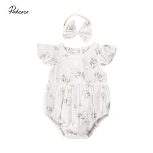 Baby Girl Floral Romper Set