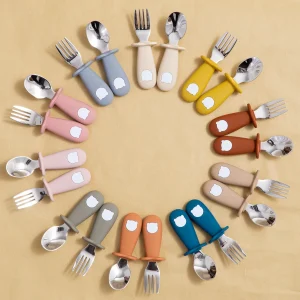 Baby Silicone Spoon & Fork Set