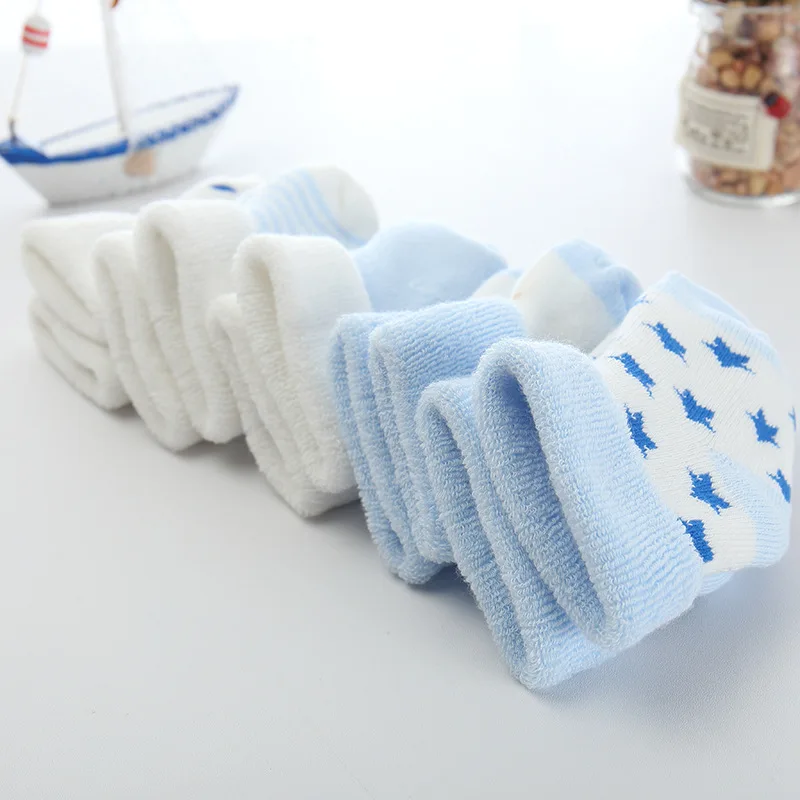 5 Pairs/lot 0 to 24M Newborn Baby's Terry Socks 2020 New Arrival Winter Warm Socks For Infants Girls Boys Thick Sock For Toddler - Image 6