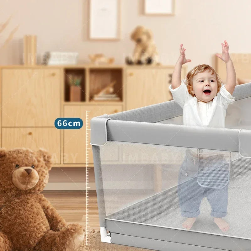 IMBABY Baby Playpen Gray Baby Activity Fence Large Baby Playground Safety Activities for Babies Games Park Playpen for Children - Image 2