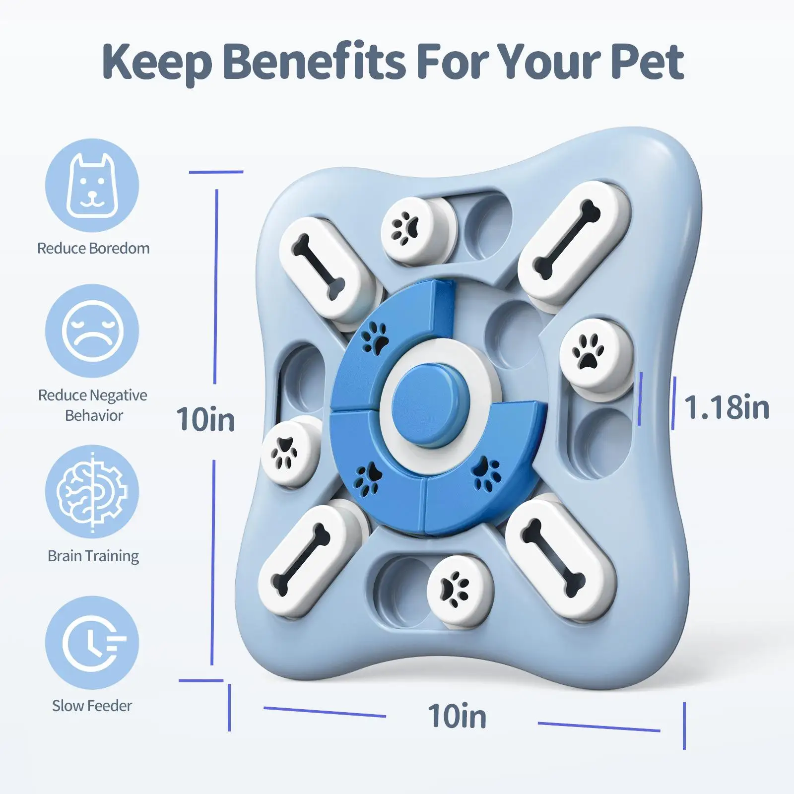 Dog Toys Slow Feeder Interactive Increase Puppy IQ Food Dispenser Slowly Eating NonSlip Bowl Pet Puzzle Cat Dogs Training Game - Image 5