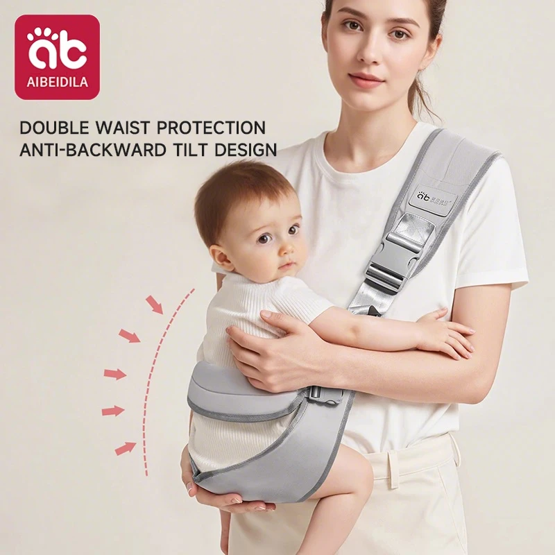 Baby Carrier Kids Waist Stool with Waist Protection Baby Strap Holding Adjustable Front Holding Type Big Baby Holding Holding - Image 4
