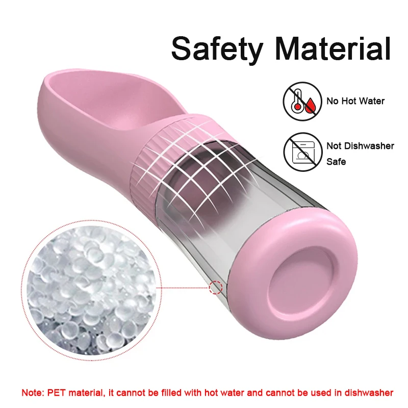 Portable Dog Water Bottle With Food Container Travel 2 in 1 Pet Water Dispenser For Small Large Dogs Cat Labrador Drinking Bowls - Image 4