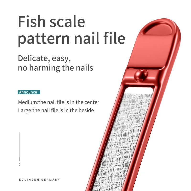 MR.GREEN Nail Clippers Stainless Steel Curved blade Clipper Fingernail Scissors Cutter Manicure tools trimmer with nail files - Image 4