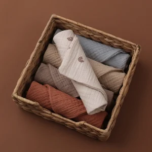 5PCS Soft Cotton Baby Muslin Washcloth Set