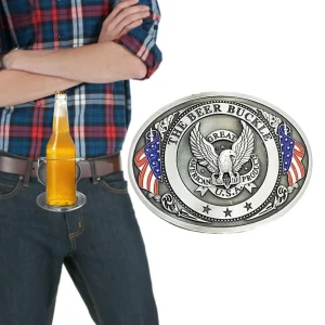 Mental Beer Holster Antique Bronze Bottle Belt Clip Beer Belt Durable Drink Holder For Outdoor Camping perfect gift for men