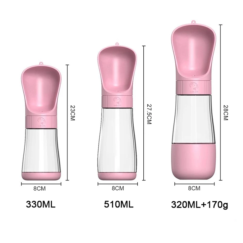 Portable Dog Water Bottle With Food Container Travel 2 in 1 Pet Water Dispenser For Small Large Dogs Cat Labrador Drinking Bowls - Image 2