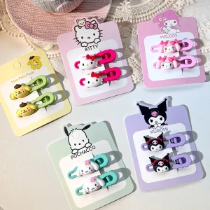 Sweet and cute cartoon hair clip, girly bangs and side fringe clip, super fairy-like versatile hair accessory