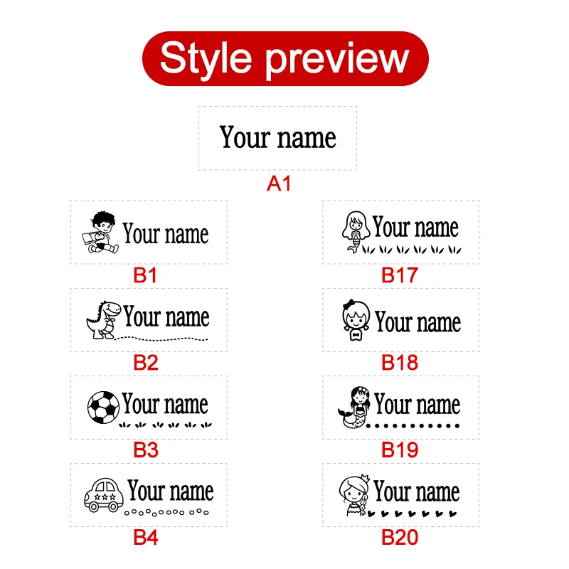 Personalized Children Name Stamp - Engraved Waterproof Seal for Kindergarten, Durable Non-Fading New Student Gift - Image 3