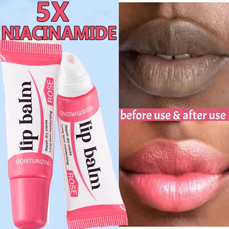Fast Remove Dark Lip Balm Serum Lighten Melanin Lip Mask Exfoliating Fade Lip Lines Dead Skin Nourishing Repair Lip Care Makeup