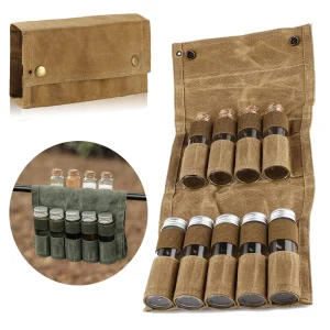 9PCS Camping Spice Jar Storage Set