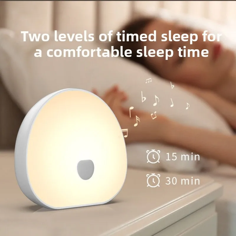RGB Sleep White Noise Machine with Soothing Sound Touchable Rechargeable LED Night Light Relaxing Audio & Sleep Lamp for Baby - Image 6