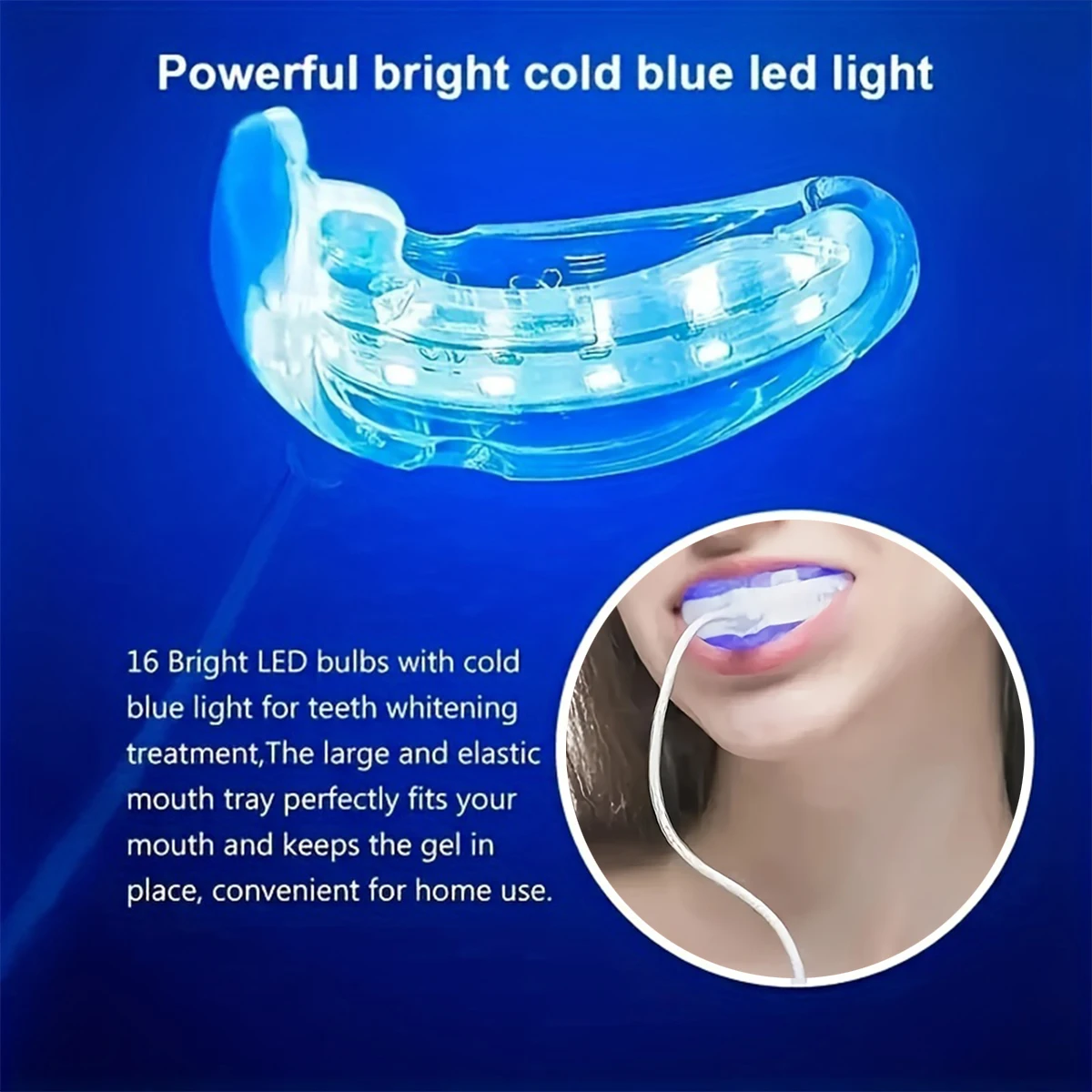 Portable Teeth Whitening Lamp with Enhanced Cold Light Gel Removes Yellow Stains from Teeth a Miracle of Oral Whitening Care - Image 4