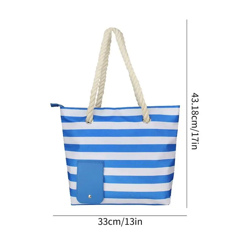 Wine Bag With Hidden Insulated Compartment Fashionable Casual Beach Tote Handbag For Women Outdoor Beaches - Image 6