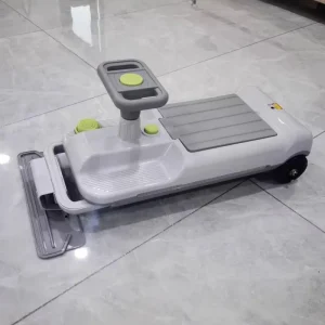 Multifunctional Kids Bouncing Ride On Car, Anti-Rollover Toddler Swing Cart with Mop Sweeper for Indoor Floor Cleaning Play