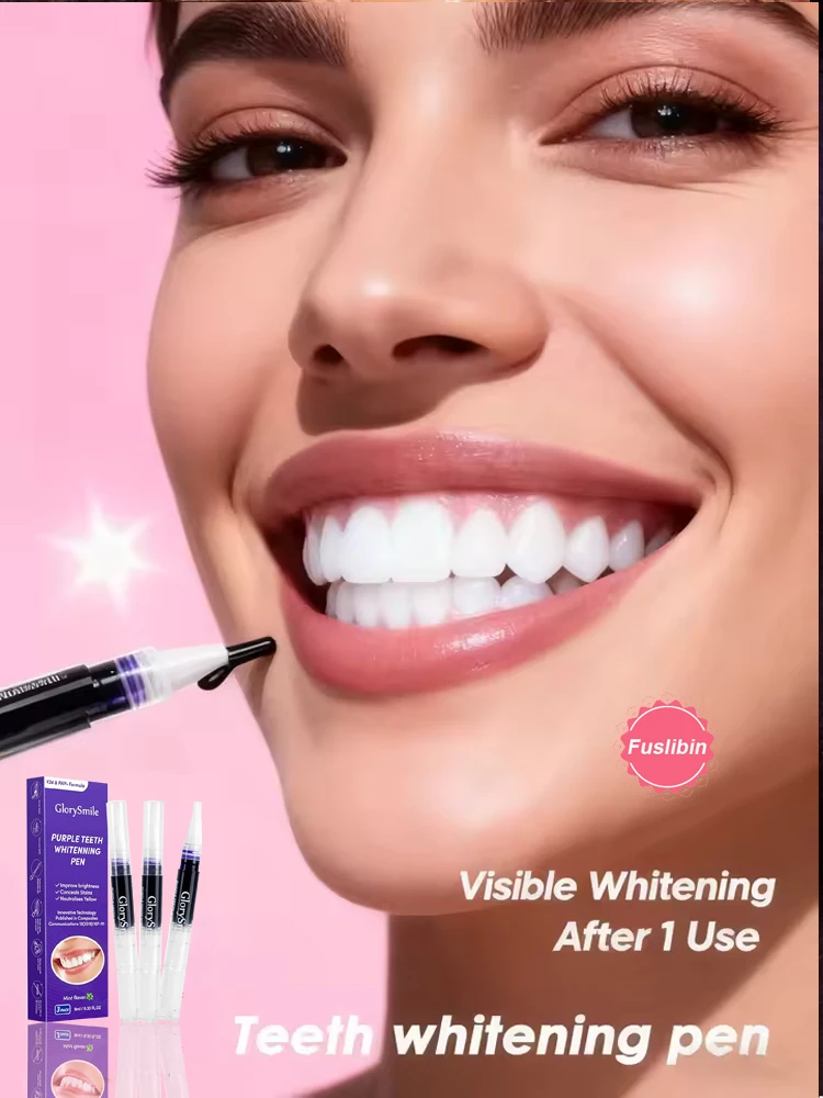 No Sensitivity, All Brightness: Purple Instant Teeth Whitening Pen for Stain-Tartar Clean & Radiant Smile