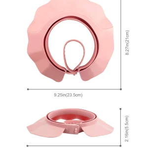 Soft Comfortable Adjustable Kids Shower Cap Toddler Hair Washing Bath Protection,Water-Resistant Hair