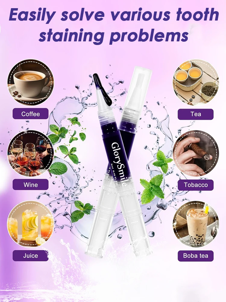 No Sensitivity, All Brightness: Purple Instant Teeth Whitening Pen for Stain-Tartar Clean & Radiant Smile - Image 3
