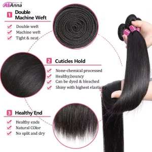 Brazilian Straight Human Hair Bundles